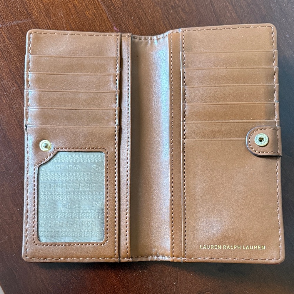 Red Ralph Lauren Leather Wallet - Picture 3 of 5